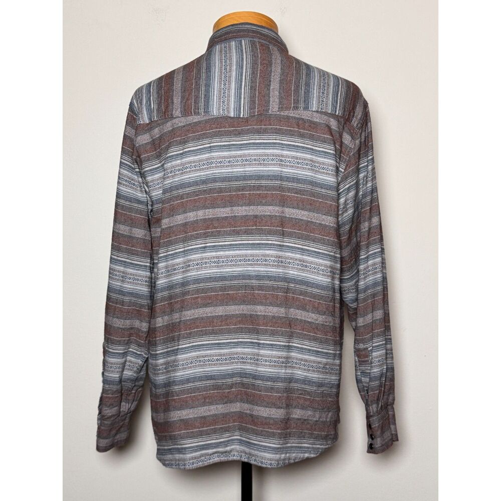 RedHead Ranch Mens Large Western Pearl Snap Shirt Aztec Southwestern Cotton